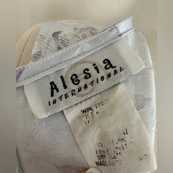 Vintage 90s Y2K Dress Sz M Baby Spice Girls Style Shiny Satin Icy Lilac Silver - Picture 9 of 9